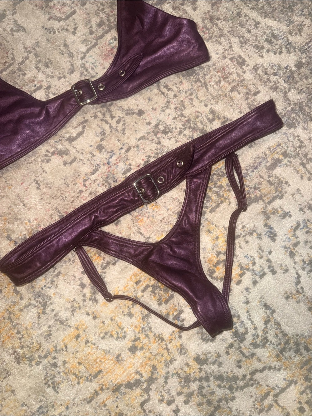 Wicked Weasel two piece wet-look bikini size XS - Picture 2 of 8